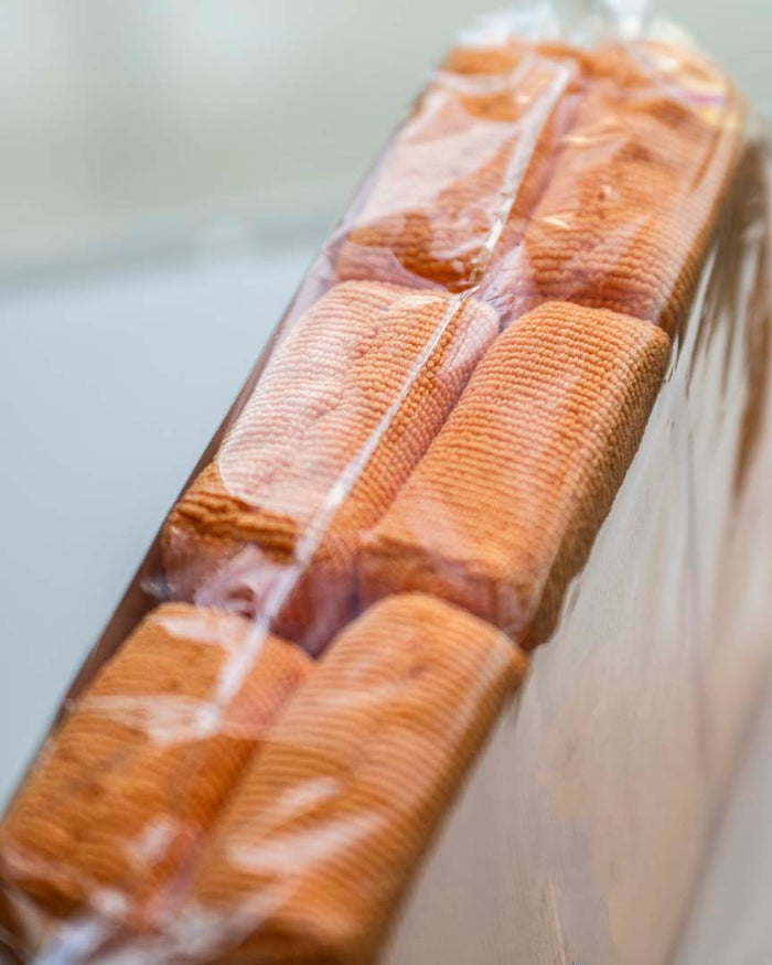 The Rag Company - Pearl Sponge Detailing Applicator - 3in. x 5in - Orange 6-Pack