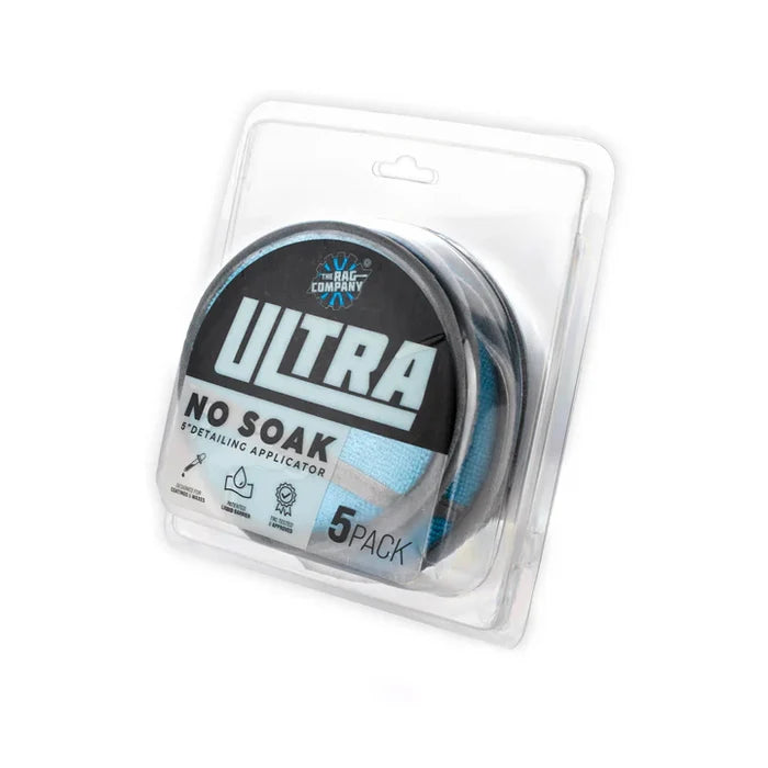 The Rag Company Ultra No Soak Round Detailing Applicator | 5 Pack