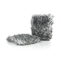 The Rag Company Ultra Wheel Mitt - 6" x 7" | Black and Grey | 2 pack