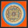 Cosmos Mandala  Thangka hand painted by the skilled artisans .