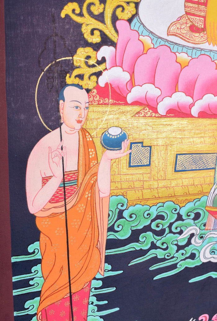 Tibetan Thangka painting of Shakyamuni Buddha - Lucky Thanka