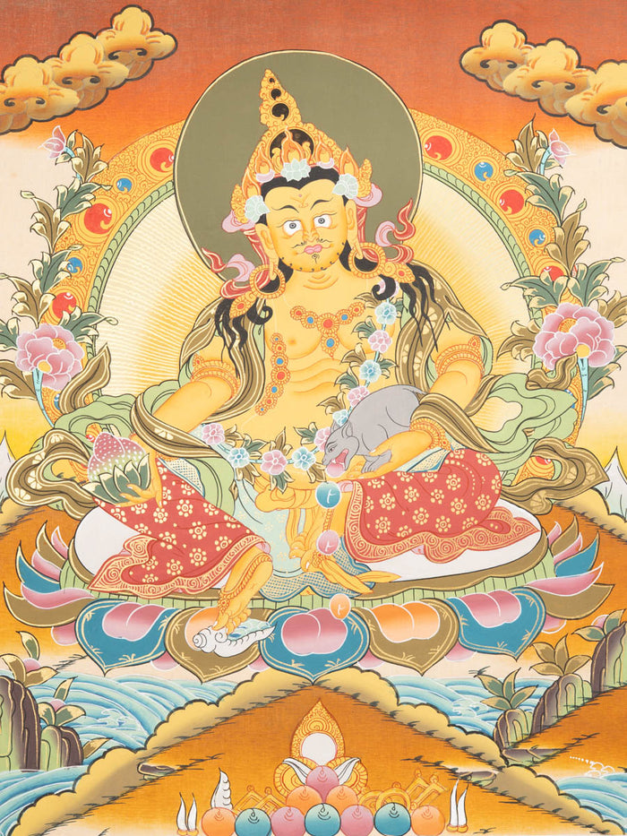 Tibetan Zambala Thangka - Sacred Painting
