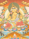 Tibetan Zambala Thangka - Sacred Painting