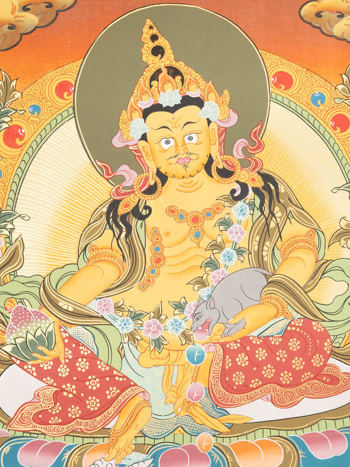Tibetan Zambala Thangka - Sacred Painting