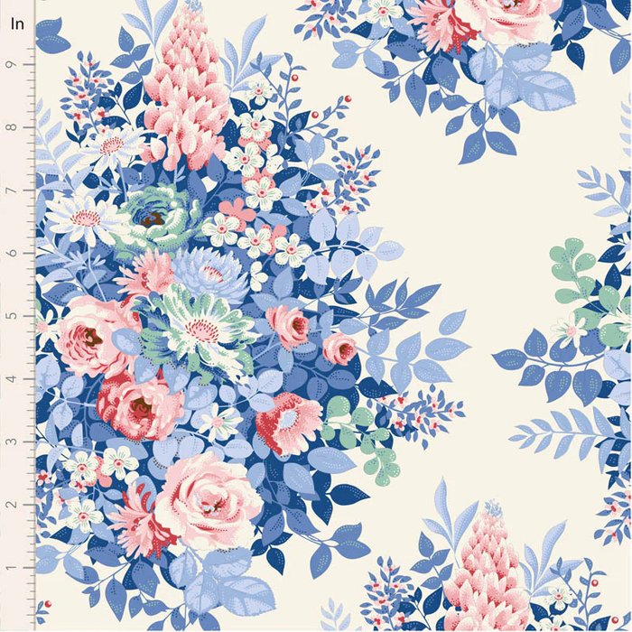 Tilda Whimsyflower Cream- Something Blue