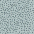 Tiny Circles Dusty Aqua Linen- Wisps on the Wind
