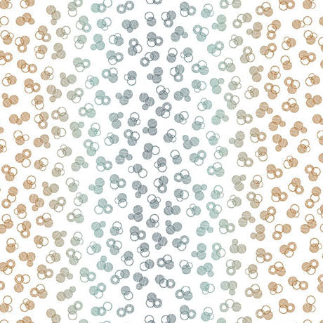 Tiny Circles White Linen- Wisps on the Wind