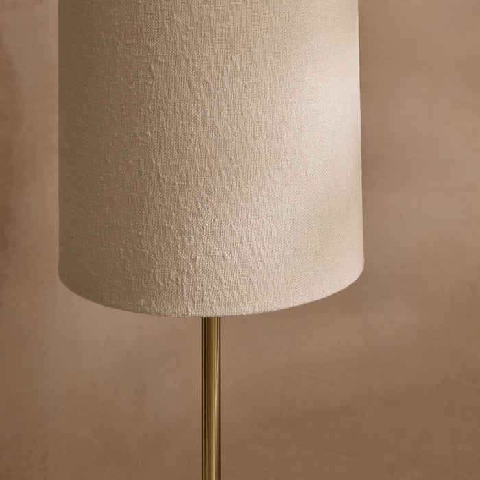 Tiree Taupe Marble Floor Lamp Base - 97cm - Laura James