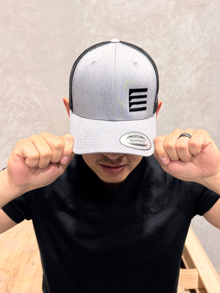 TOC Supplies Classic Snapback Trucker, Gray/Black