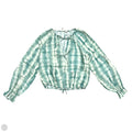 Top Long Sleeve By Marie Oliver In Blue & Cream, Size: Xs