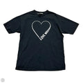 Top Short Sleeve By Love Moschino In Black, Size: S
