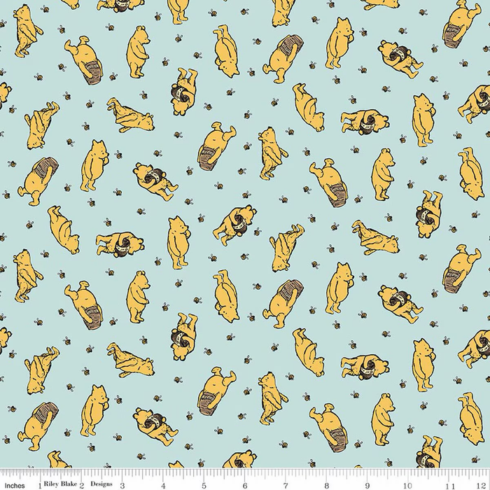 Toss Blue- Winnie the Pooh Flannel