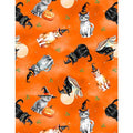 Tossed Cats Orange- Spooky Tails