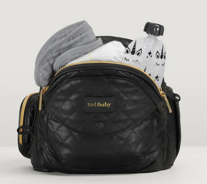 Tushbaby Hip Carrier- Vegan Leather Black