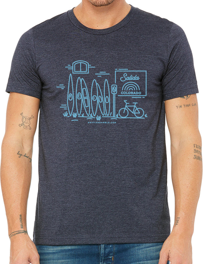 Unisex Salida Kayak Wall T-shirt
