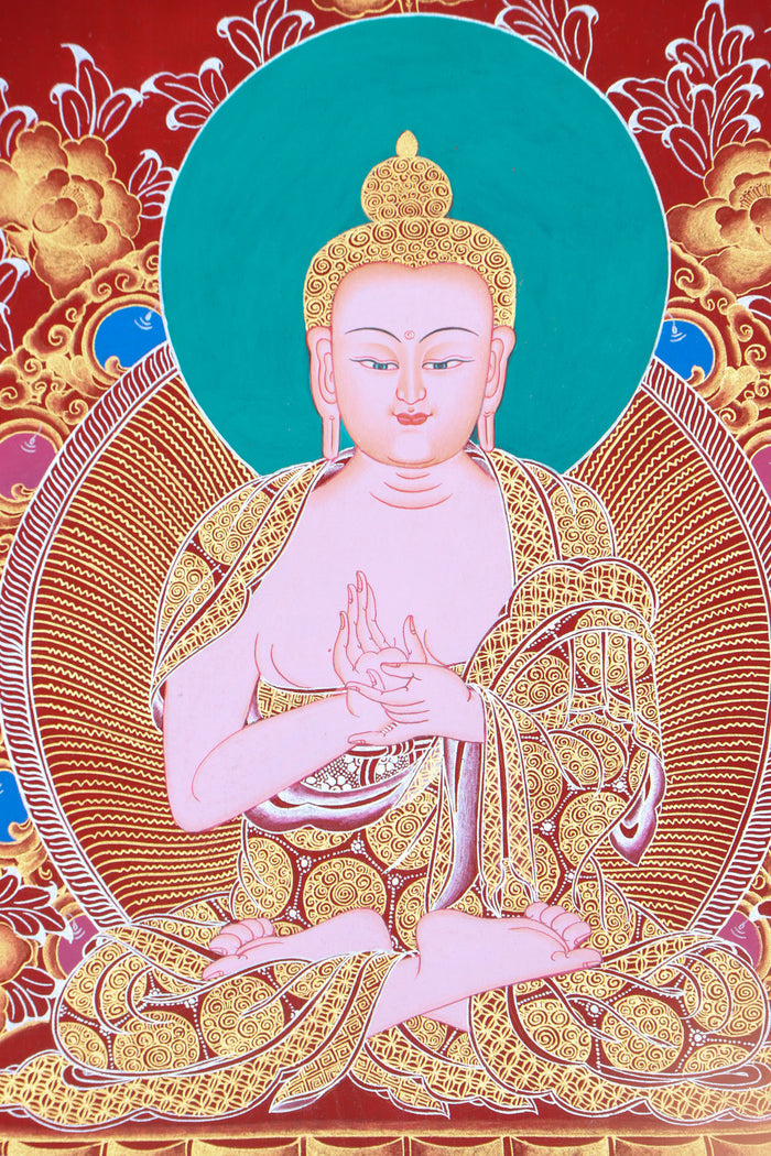 Vairochana Buddha Thangka Painting for wall hanging decor.