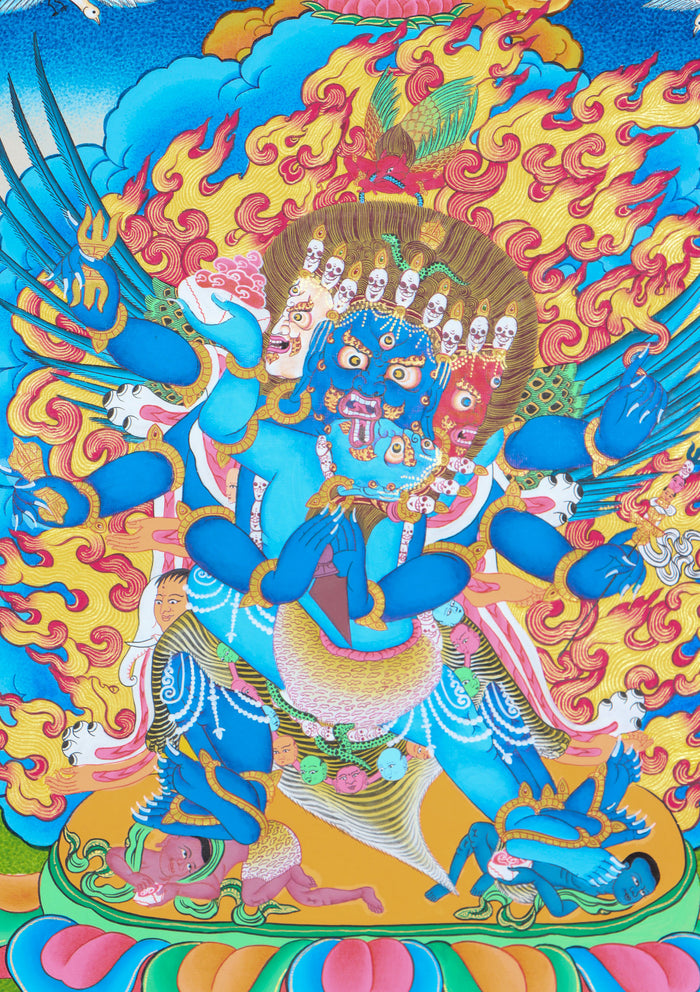 Vajrakilaya Thangka Painting for spiritual growth.