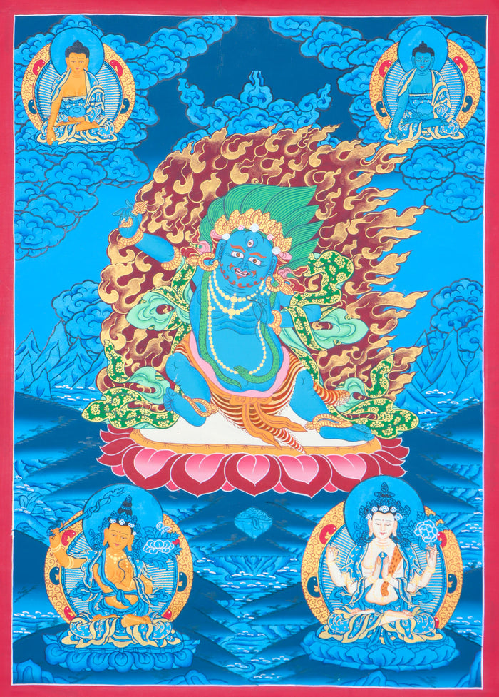 Vajrapani Thangka for  spiritual power and protection.