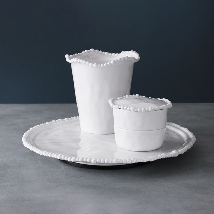 VIDA Alegria 14" Lazy Susan in White - The Preppy Bunny