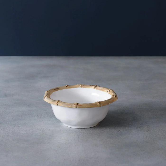 Beatriz Ball Vida Bamboo Small Dip Bowl — Empty bowl on a gray surface