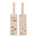Wine Cheese Club Cotton Bottle Bag
