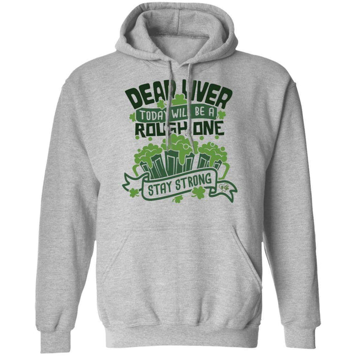 Sweatshirts Sport Grey / S Winey Bitches Co "Dear Liver, Today will be a Rough One" Pullover Hoodie 8 oz. WineyBitchesCo