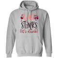 Sweatshirts Sport Grey / S Winey Bitches Co "Love Stinks, Let's Drink Pullover Hoodie 8 oz. WineyBitchesCo