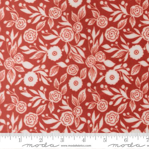 Winter Flora Florals Cranberry- Christmas Eve Cuddle