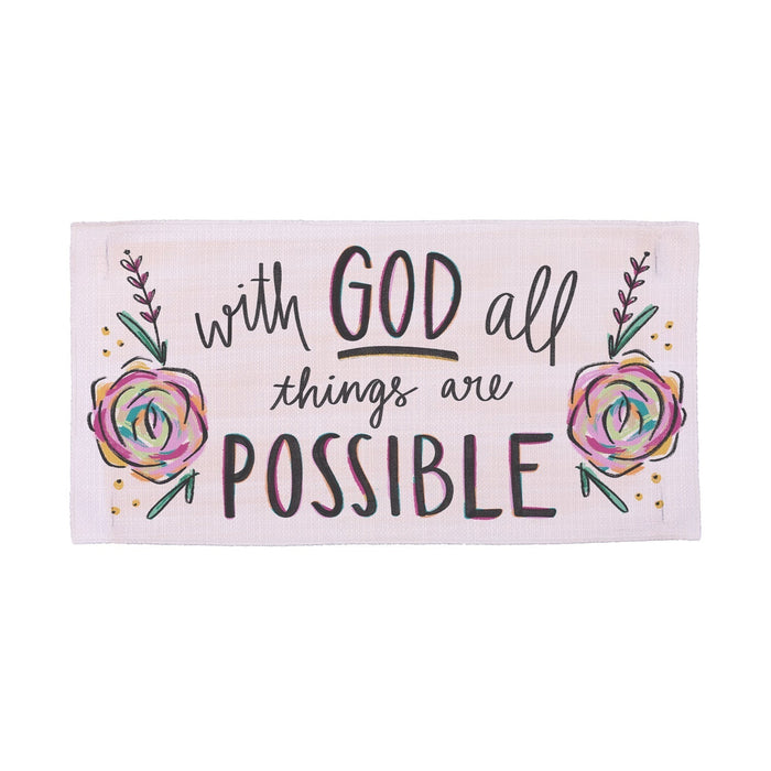 With God All Things Pillow Swap