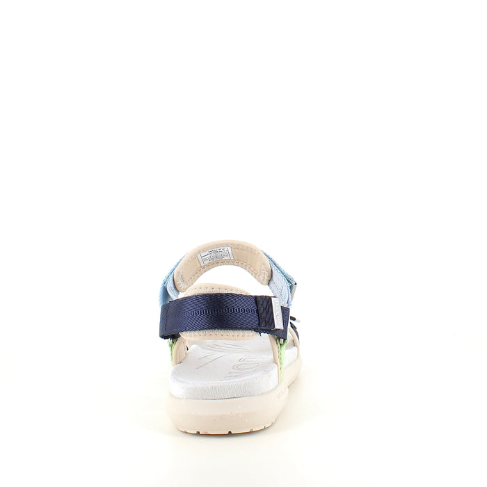 Woden sandal Moonstone Multi i blå, gröna och beige nyanser