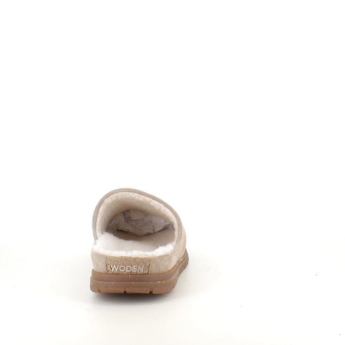 WODEN Silvi Warm - Varm beige toffel med fotvalvsstöd & mjuk komfort