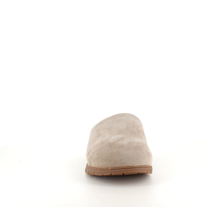 WODEN Silvi Warm - Varm beige toffel med fotvalvsstöd & mjuk komfort
