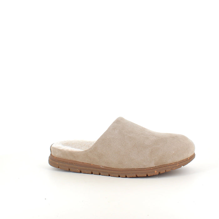 WODEN Silvi Warm - Varm beige toffel med fotvalvsstöd & mjuk komfort