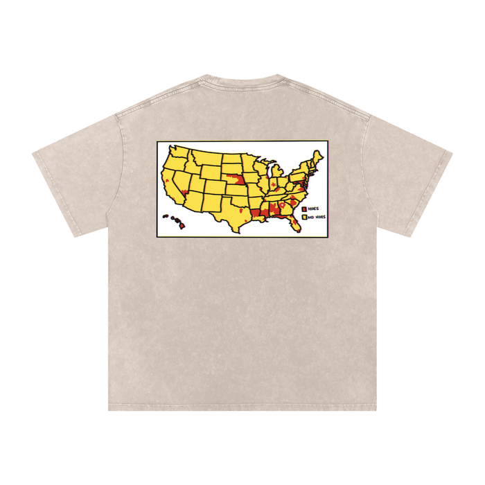 Word of Mouf - Snow Washed Oversized Cotton T-Shirt