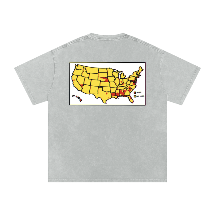 Word of Mouf - Snow Washed Oversized Cotton T-Shirt