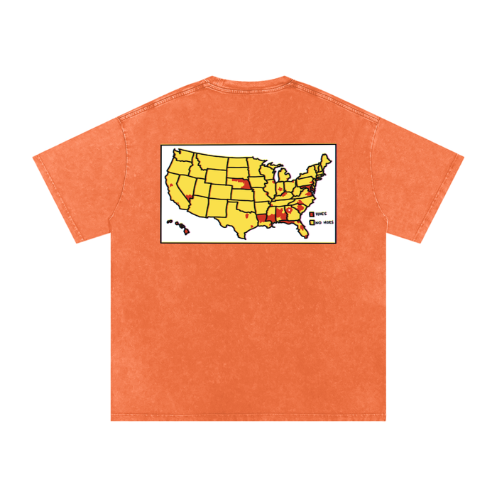 Word of Mouf - Snow Washed Oversized Cotton T-Shirt