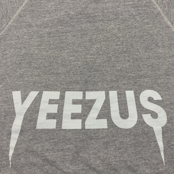 Yeezus Tour 2013 'Black Friday' Cut Off Crewneck In Heather Grey