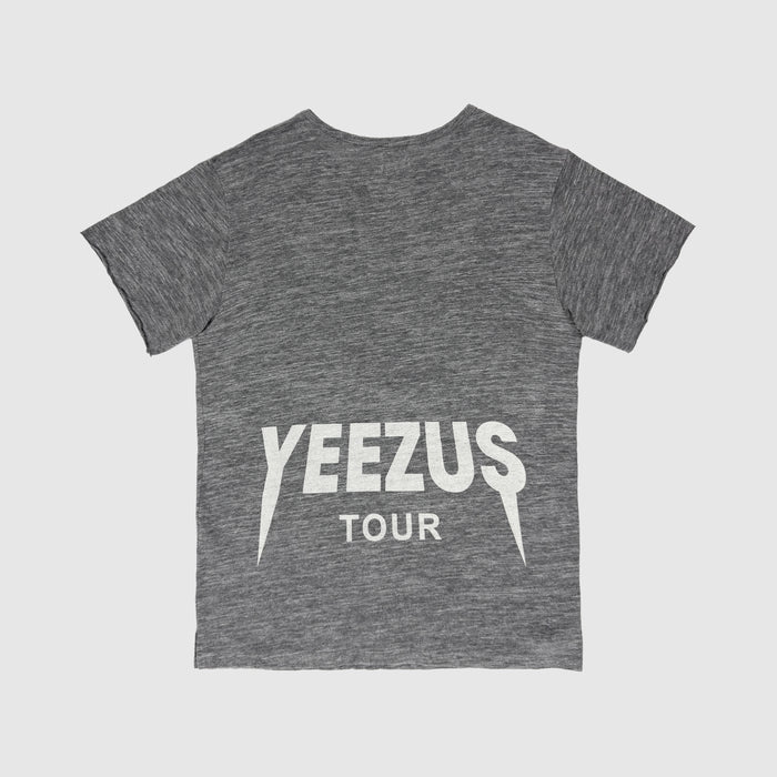 Yeezus Tour 2013 'Black Friday' Logo Tee In Heather Grey