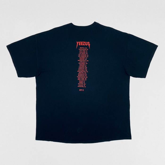 Yeezus Tour 2013 OG Native Skull Tee In Black By Wes Lang