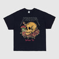 Yeezus Tour 2014 Australian Skull & Roses Tee By Wes Lang