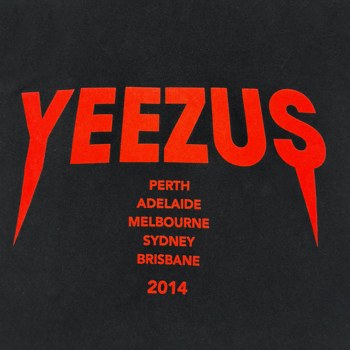 Yeezus Tour 2014 Australian Skull & Roses Tee By Wes Lang