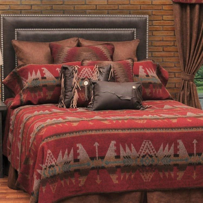 Yosemite bedding collection using Yellowstone Wool blend fabric - Your Western Decor