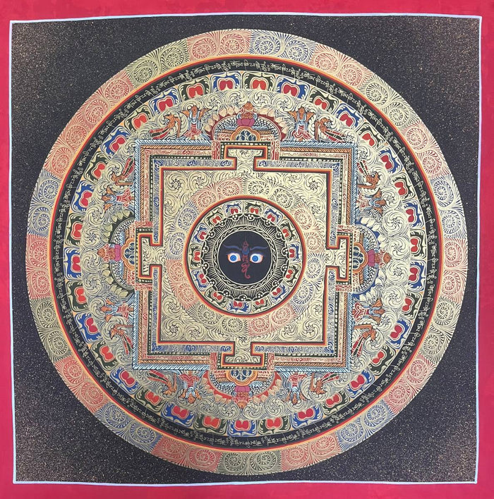 Round Mandala Thangka - Tibetan Painting