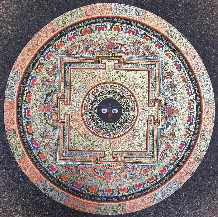 Round Mandala Thangka - Tibetan Painting