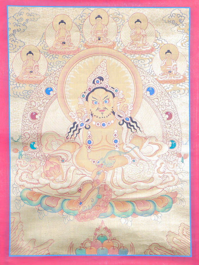 Kuber Thangka Painting for prayer and devotion.