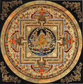 Sacred Zambhala prosperity mandala Tibetan Buddhist painting