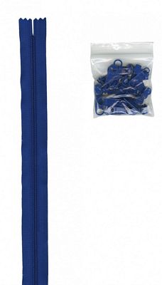 Zippers by the Yard - Blastoff Blue