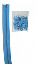 Zippers by the Yard - Parrot Blue