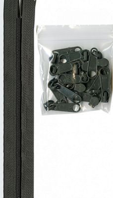 Zippers by the Yard - Slate Gray